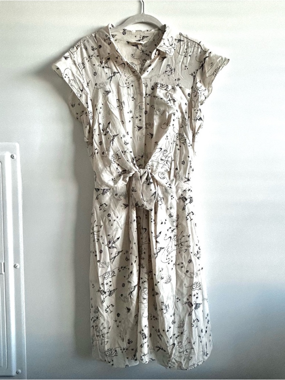 Rebecca Taylor Astro Print Shirt Dress